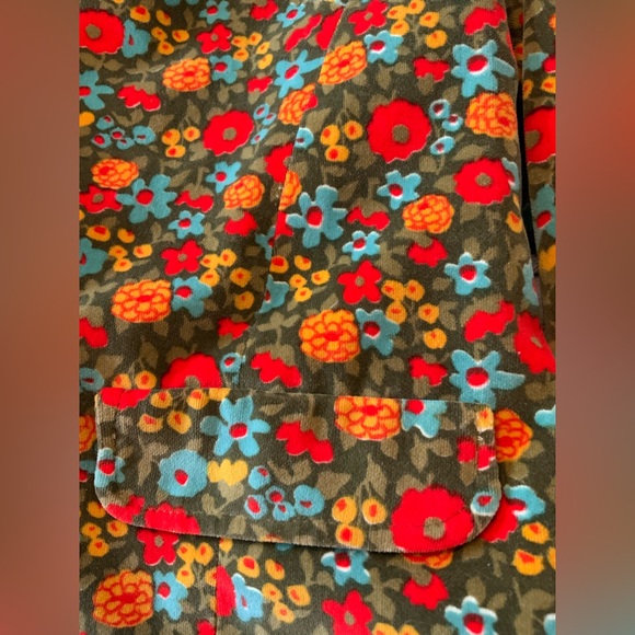 Vintage Seaton Hall Velvet Floral Blazer Dress Suit Jacket Coat Seatona Suits - Picture 4 of 5